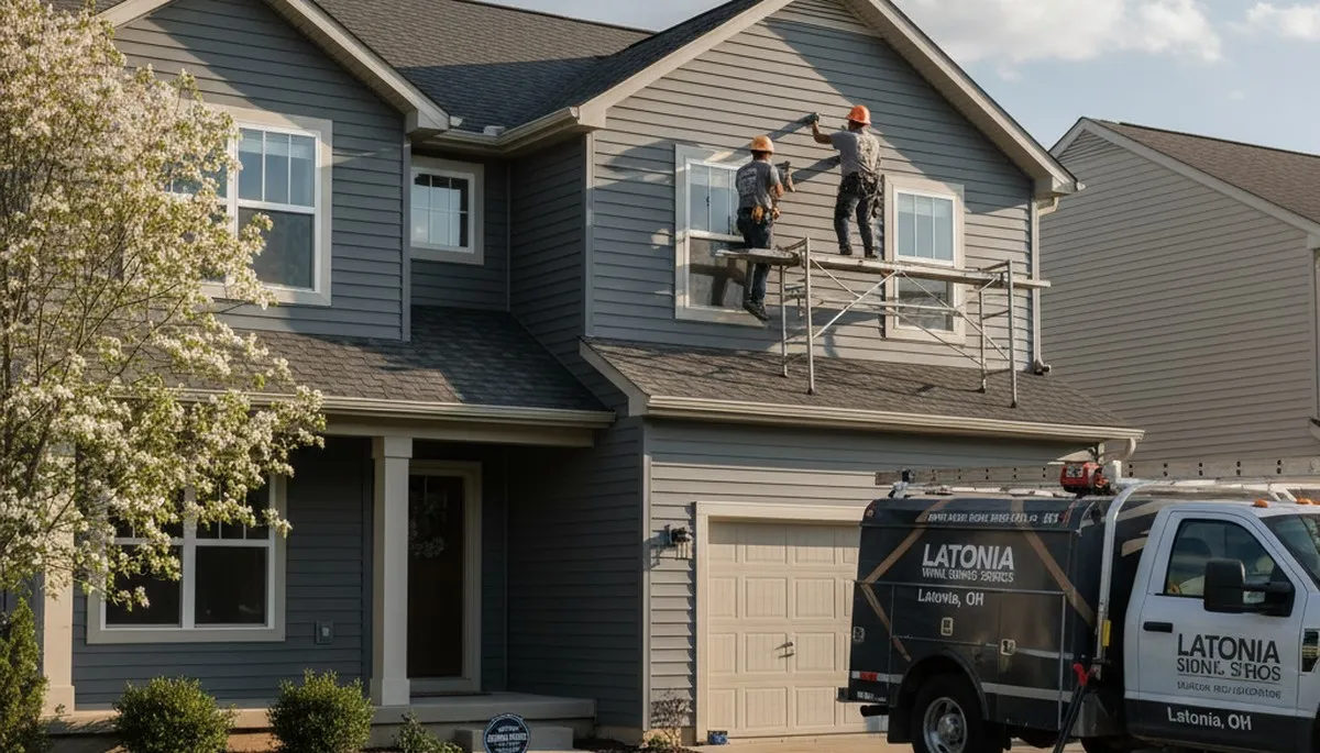 Professional vinyl siding installation on home exterior in Cincinnati, Ohio